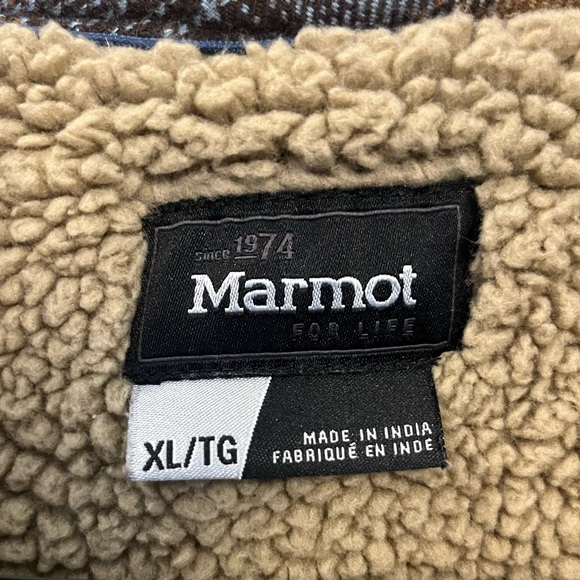 Mens XL Marmot flannel jacket - Picture 3 of 3